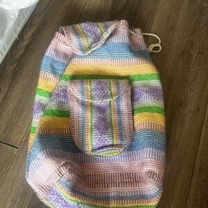 Pinzon Hobo Woven Multicolored Book Bag